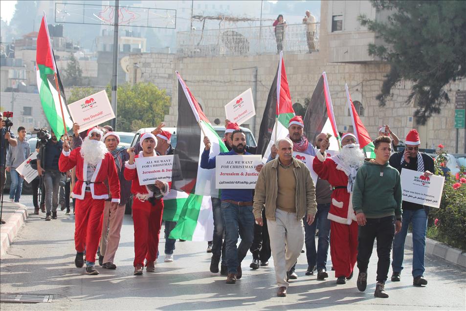 Protest against US decision to recognize Jerusalem as Israel's capital