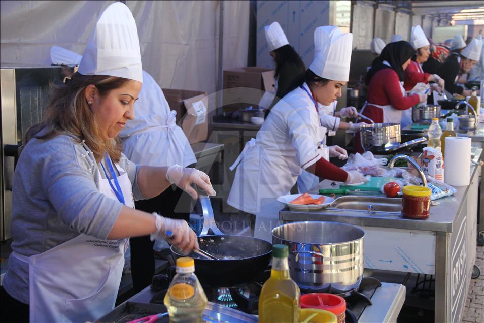 Gastronomi şehri Hatay'da yemek yarışması düzenlendi