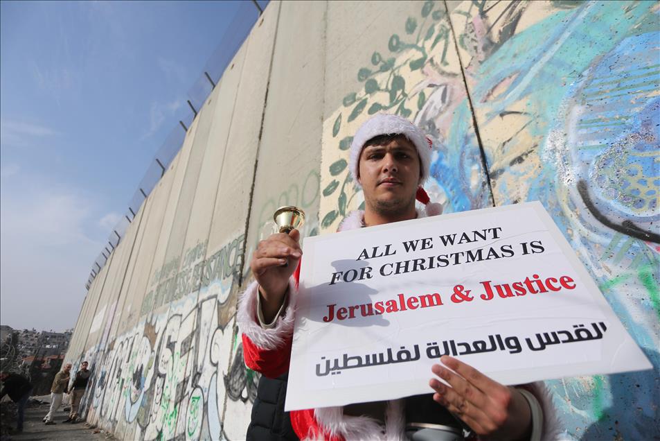 Protest against US decision to recognize Jerusalem as Israel's capital