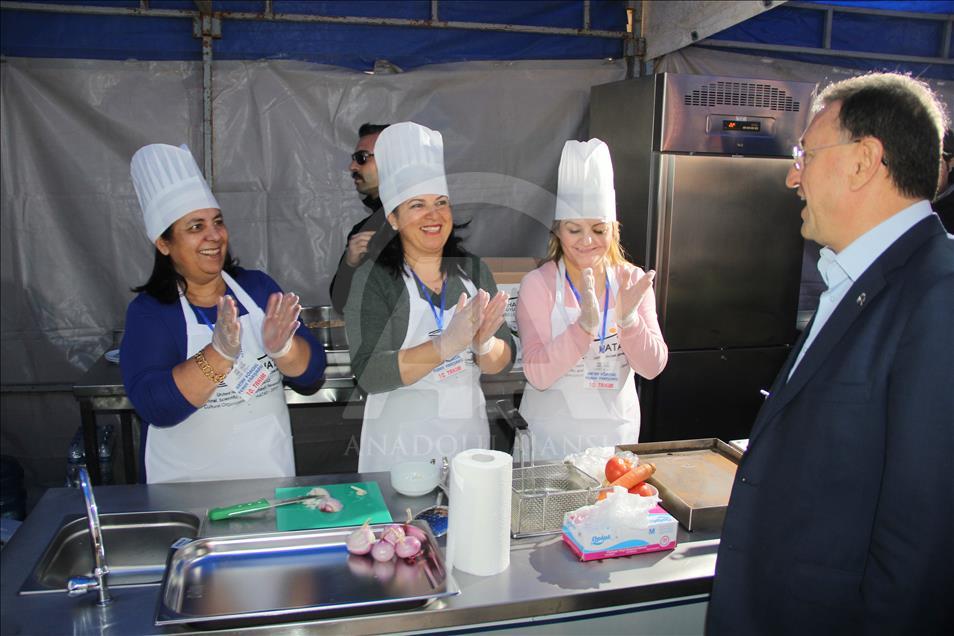 Gastronomi şehri Hatay'da yemek yarışması düzenlendi