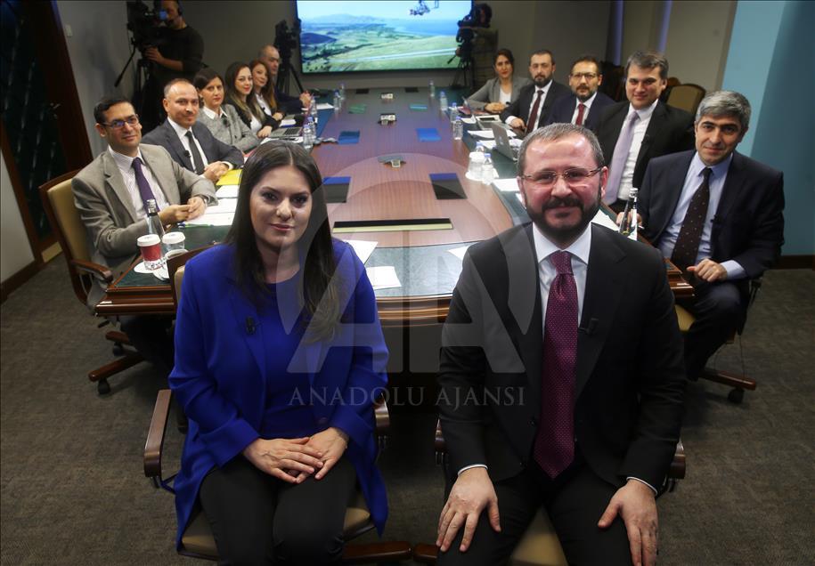 Çalışma ve Sosyal Güvenlik Bakanı Sarıeroğlu, AA Editör Masası’nda