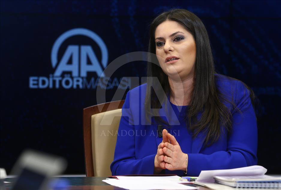 Çalışma ve Sosyal Güvenlik Bakanı Sarıeroğlu, AA Editör Masası’nda