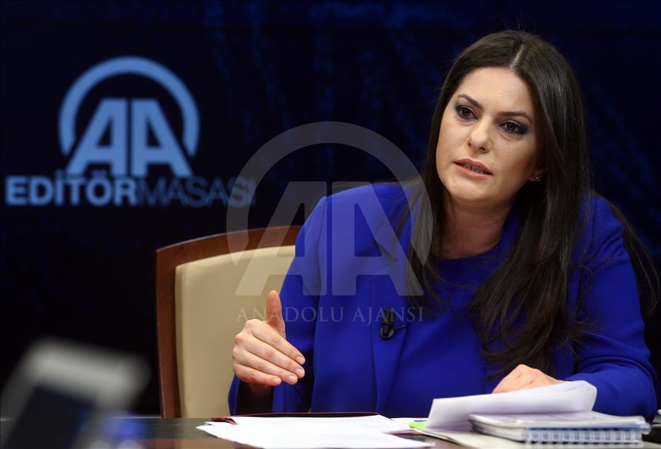 Çalışma ve Sosyal Güvenlik Bakanı Sarıeroğlu, AA Editör Masası’nda