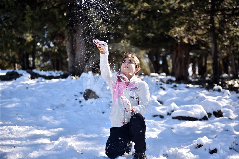 Mersin'de iki mevsim bir arada