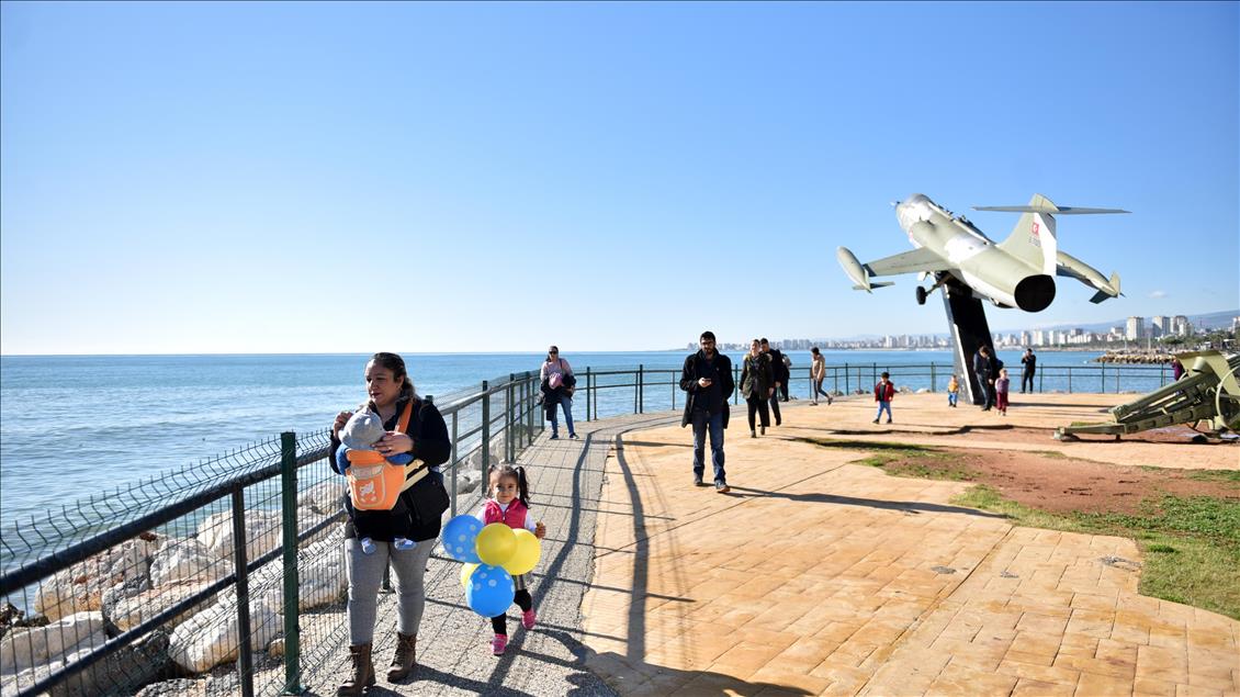 Mersin'de iki mevsim bir arada