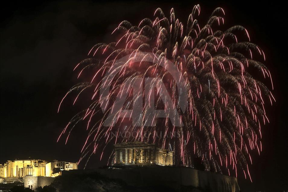 New year celebrations in Athens