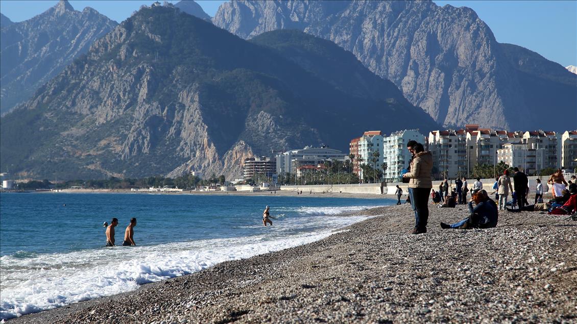 antalya da deniz keyfi anadolu ajansi