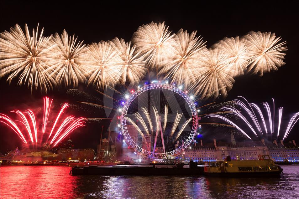 New year celebrations in London