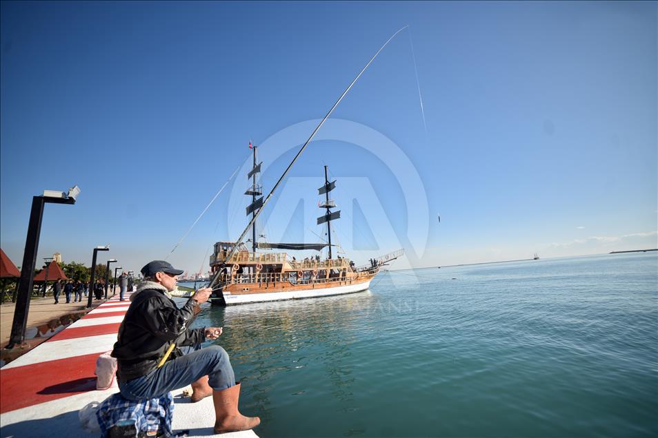 Mersin'de iki mevsim bir arada