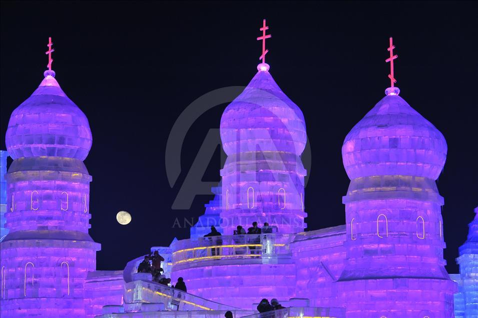 34th Harbin International Ice and Snow Sculpture Festival begins in China 