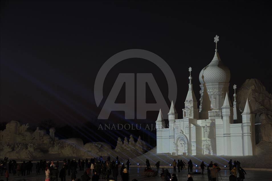 34th Harbin International Ice and Snow Sculpture Festival begins in China 