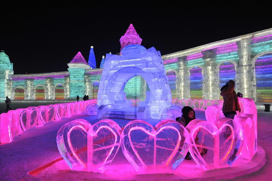 34th Harbin International Ice and Snow Sculpture Festival begins in China 