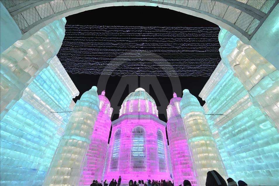 34th Harbin International Ice and Snow Sculpture Festival begins in China 