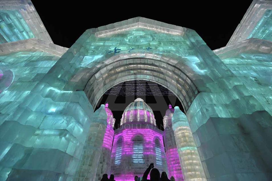 Festival internacional de esculturas de hielo y nieve de Harbin, China