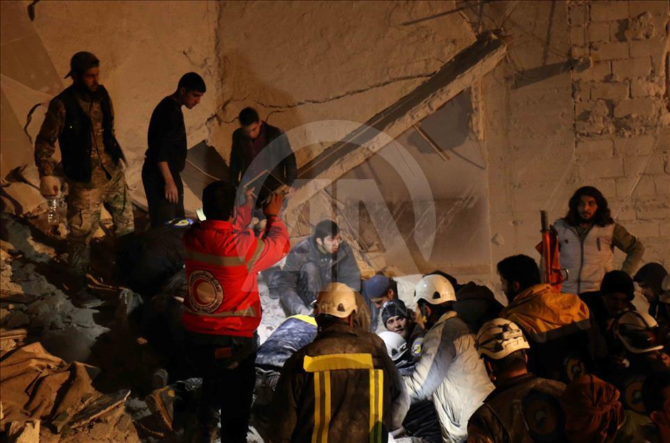 Idlib, Sirija - 07. januar 2018: Najmanje 30 osoba je poginulo, 