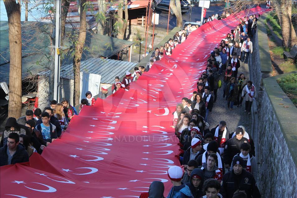 Sarıkamış şehitlerini anma yürüyüşü