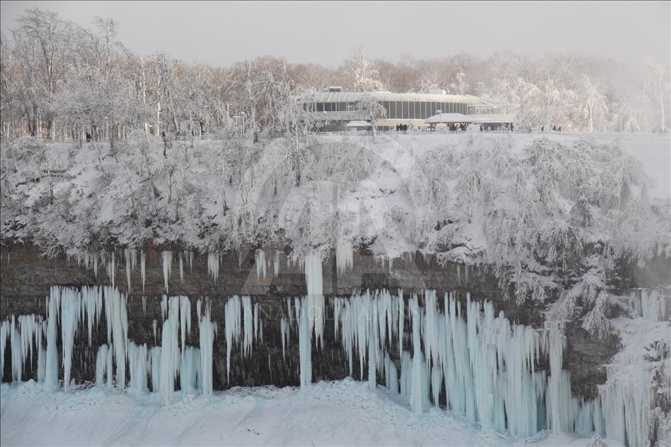 Niagara Şelalesi buzla kaplandı