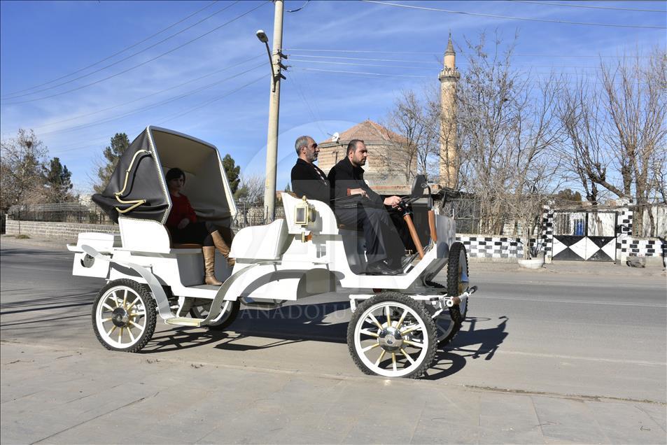 Elektrikli fayton tarihi Sur'da ilgi gördü