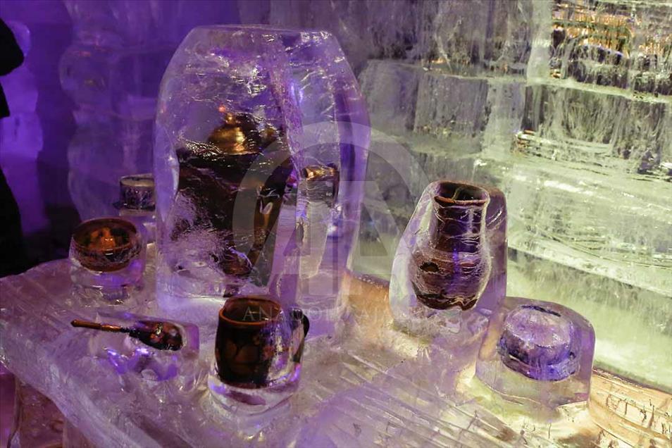 Rusia: Festival de esculturas en hielo homenajea a la Copa Mundial de Fútbol 2018