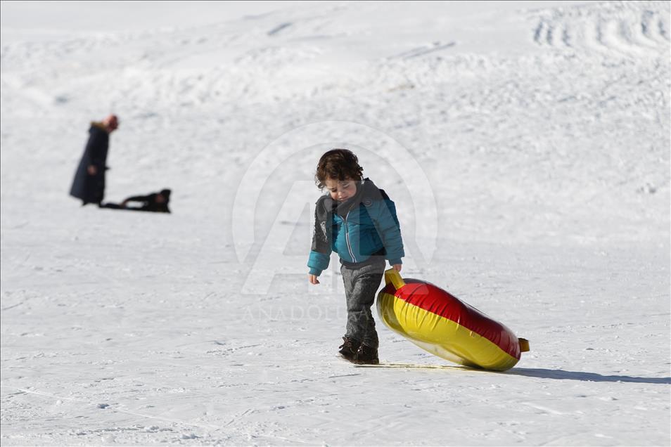 لذت اسکی در استان حکاری ترکیه
