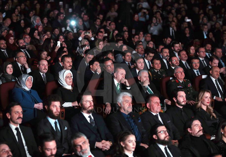 Cumhurbaşkanı Erdoğan,  "Kut'ül Amare" dizisinin galasına katıldı 