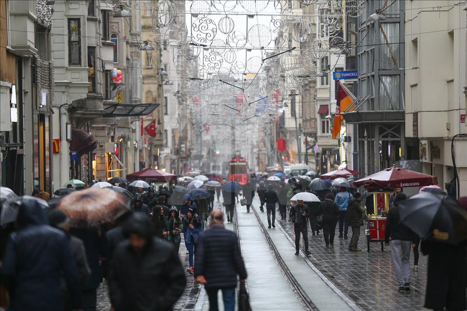 بارش شدید باران در استانبول