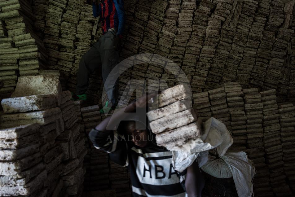 کار طاقت‌فرسای کارگران معدن نمک «داناکیل» در اتیوپی