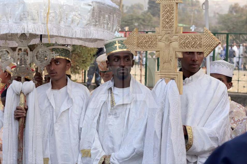 Los cristianos ortodoxos etíopes celebran el bautismo de Jesús