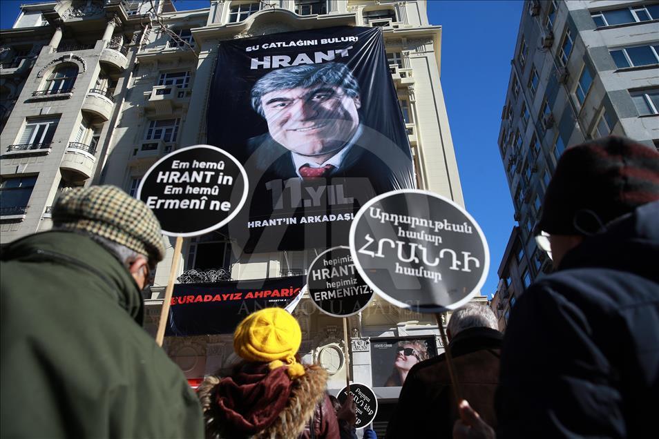 Hrant Dink, öldürülmesinin 11. yılında anılıyor
