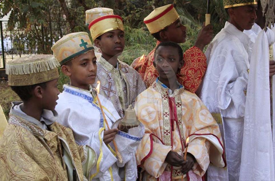 Los cristianos ortodoxos etíopes celebran el bautismo de Jesús