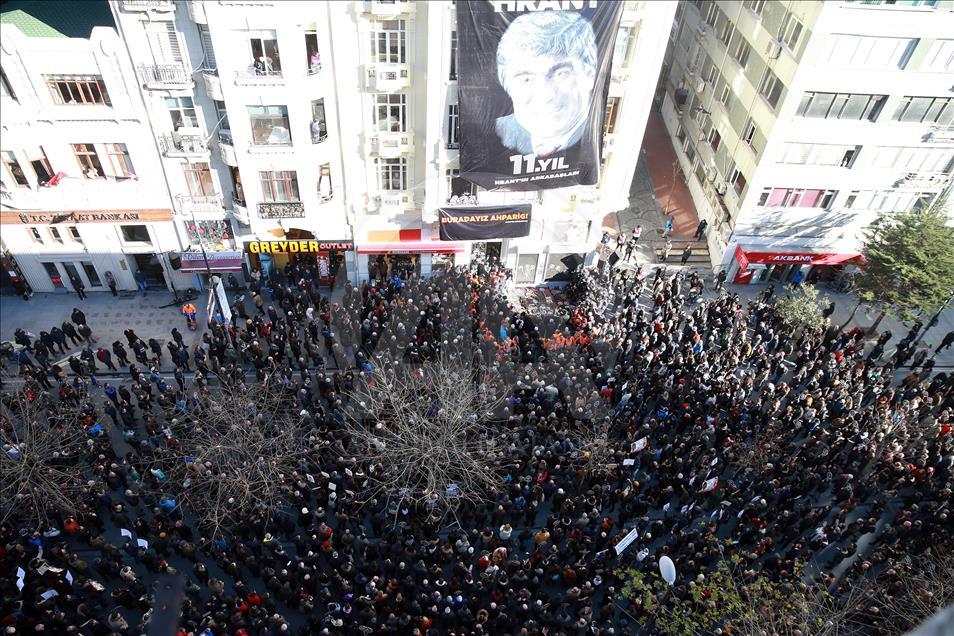 Hrant Dink, öldürülmesinin 11. yılında anılıyor
