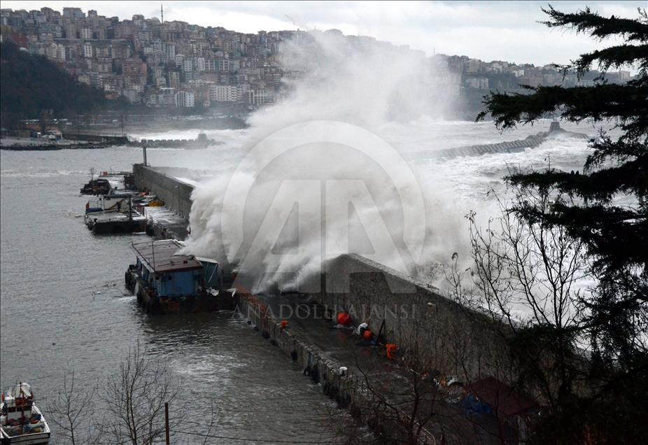 Zonguldak'ta fırtına