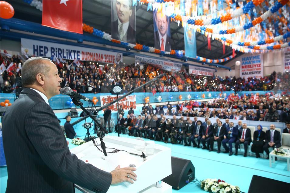 Cumhurbaşkanı ve AK Parti Genel Başkanı Erdoğan, Kütahya'da