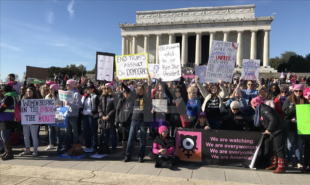 ABD'de Trump karşıtı "Kadınlar Yürüyüşü"