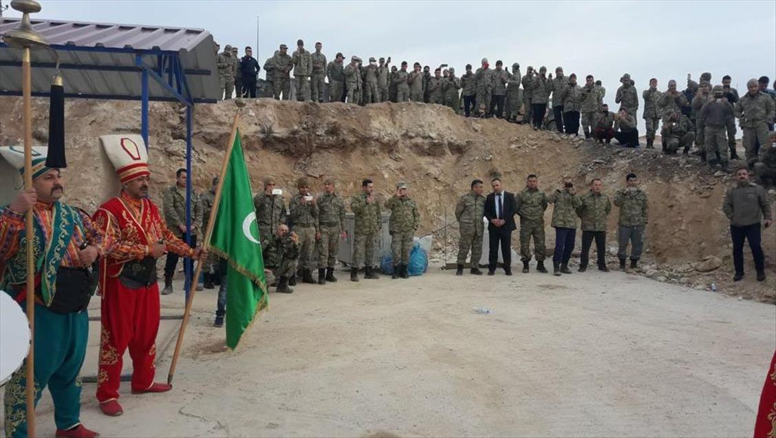 Ottoman military band performs at Turkey-Syria border