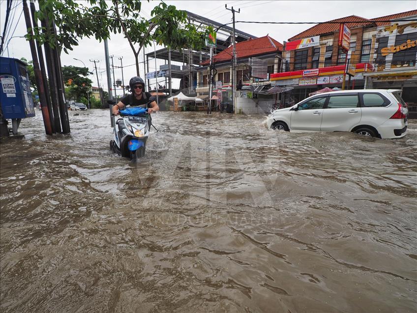 Heavy rain in Bali