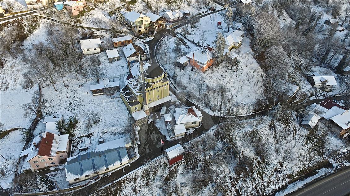 Bolu Dağı'nın eşsiz kar manzarası