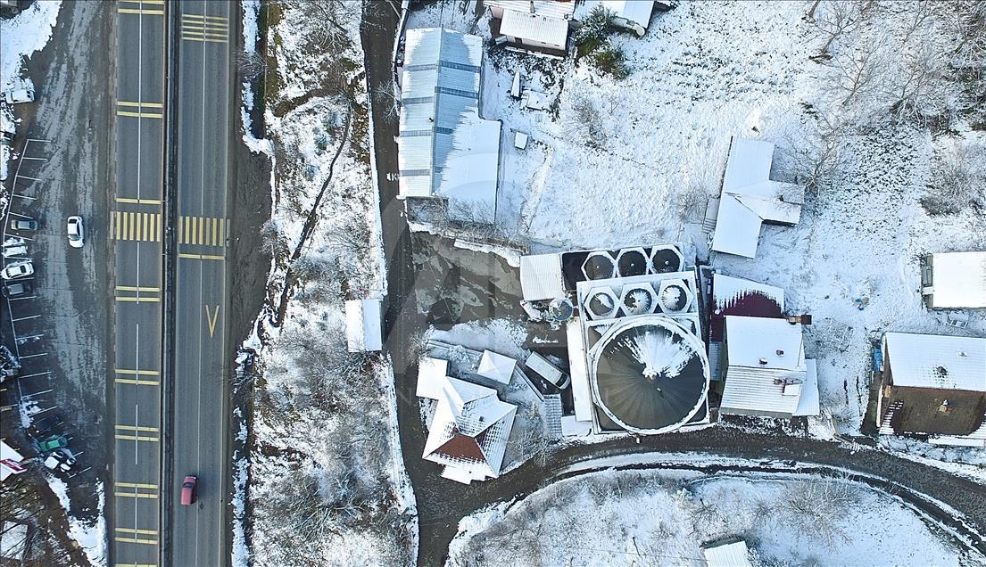 Bolu Dağı'nın eşsiz kar manzarası