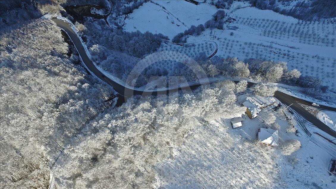 Bolu Dağı'nın eşsiz kar manzarası