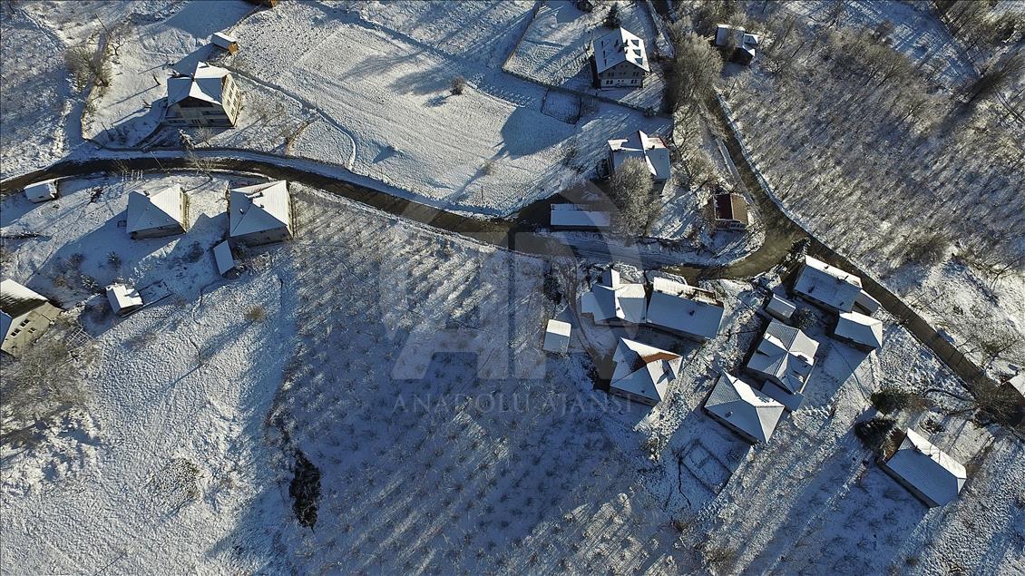 Bolu Dağı'nın eşsiz kar manzarası