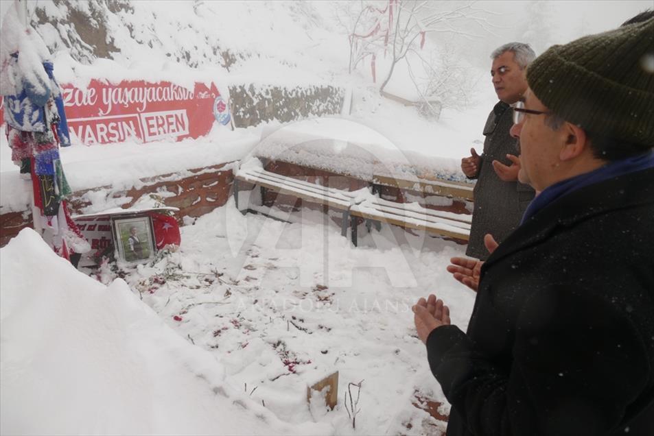 Eren Bülbül'ün ailesi için yaptırılan evin inşaatı devam ediyor