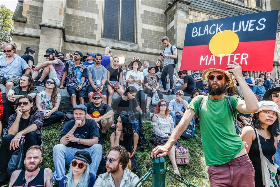 Protest by Aboriginal rights activists on Australia Day