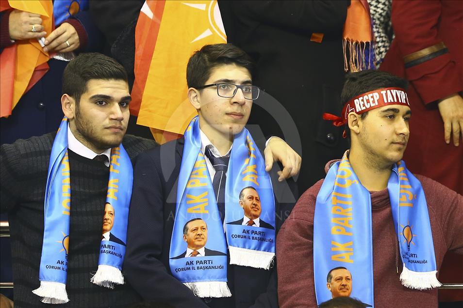 Cumhurbaşkanı ve AK Parti Genel Başkanı Erdoğan, Çorum'da