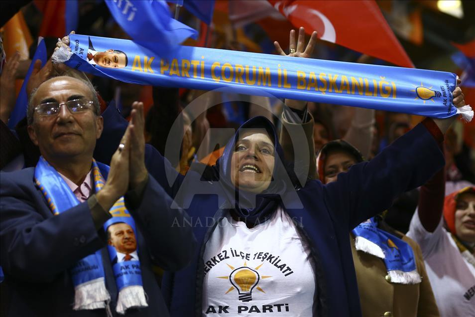 Cumhurbaşkanı ve AK Parti Genel Başkanı Erdoğan, Çorum'da