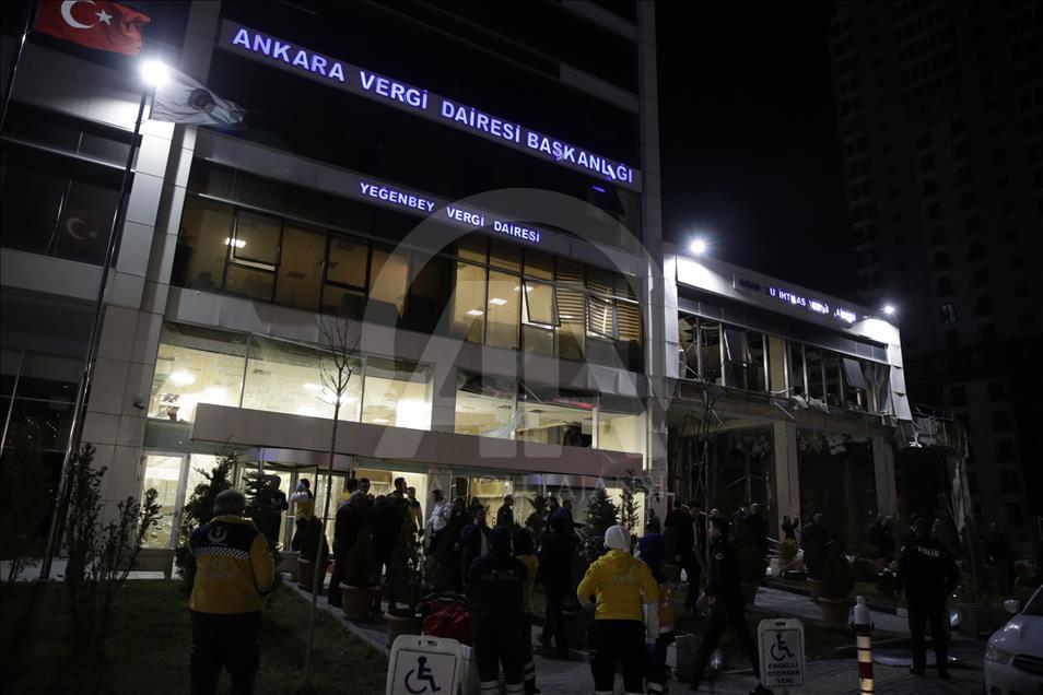 Ankara'da vergi dairesinde patlama meydana geldi