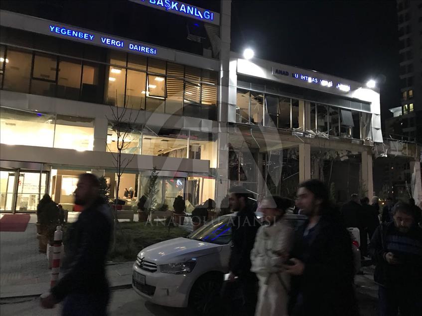 Ankara'da vergi dairesinde patlama meydana geldi