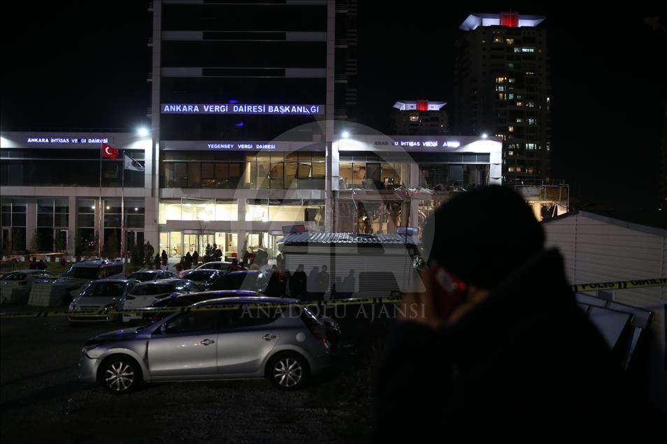 Ankara'da vergi dairesinde patlama meydana geldi