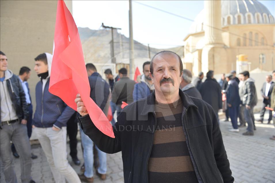 Mardin'de Zeytin Dalı Harekatı'na destek yürüyüşü
