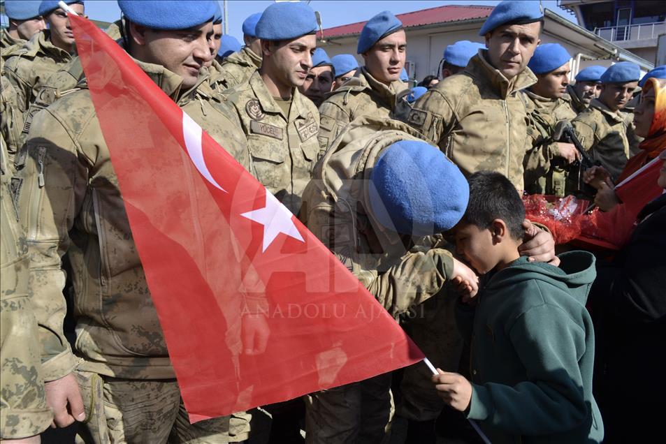 Siirt'ten Komandolar dualarla Afrin'e uğurlandı