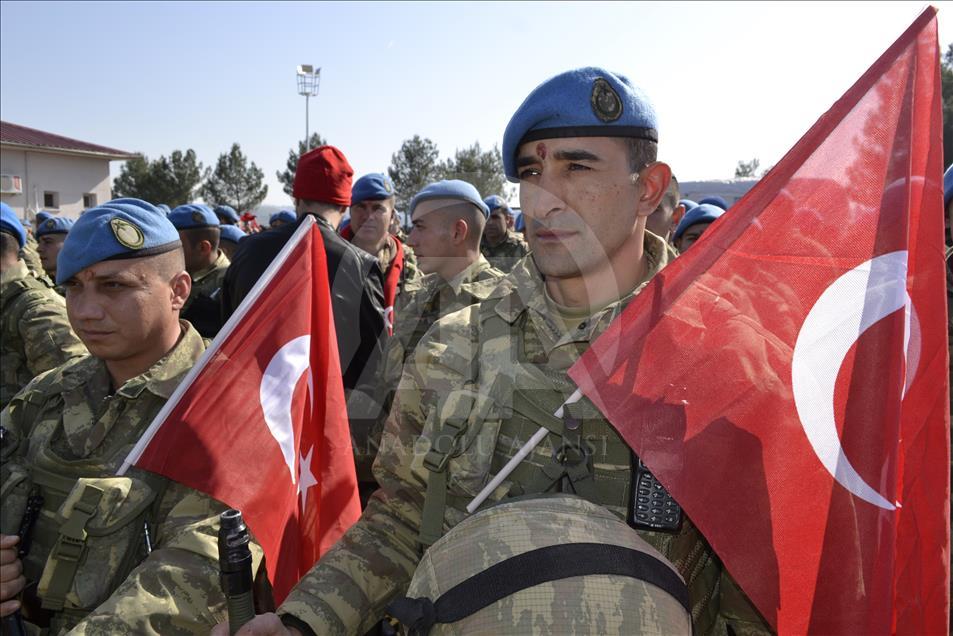 Siirt'ten Komandolar dualarla Afrin'e uğurlandı